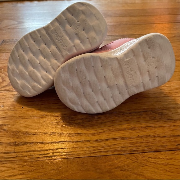Cat & Jack | Pink Velcro Toddler Sneakers | Toddler sz 5 - Picture 5 of 9